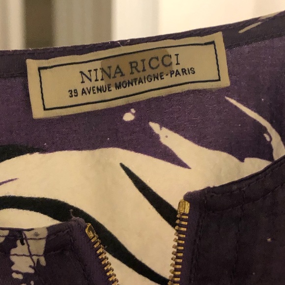 Nina Ricci Bird Printed Parachutes Silk Dress. - Picture 2 of 2
